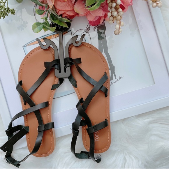 Topshop Hiccup Leather Strappy Sandal - Picture 3 of 6